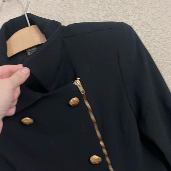 Anne Klein Dress Gold Button Career Black Size 4 - Picture 3 of 8